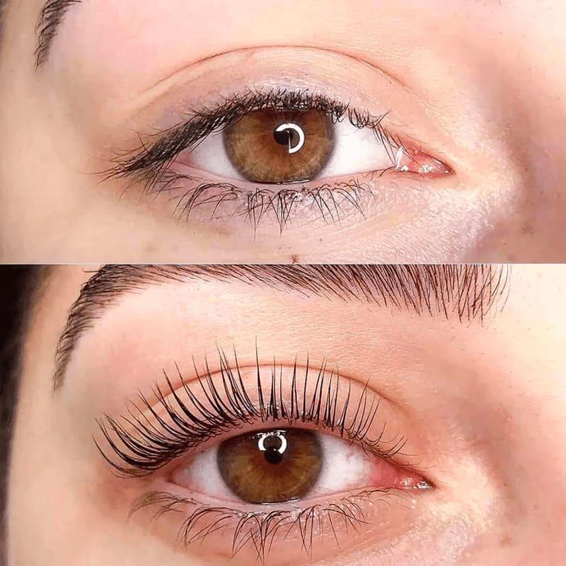 Lash Lifting vorher nachher
